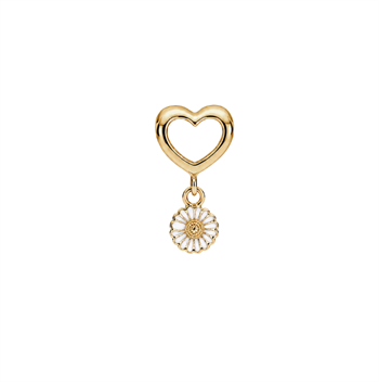 Marguerites With Love charm 4 mm forgyld, fra Christina Jewelry & Watches